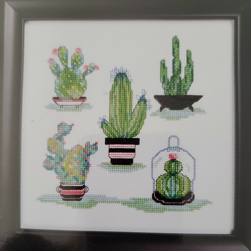 Artiste Mini Cactus Garden Counted Cross Stitch Kit 1576511 Kooler Design Studio
